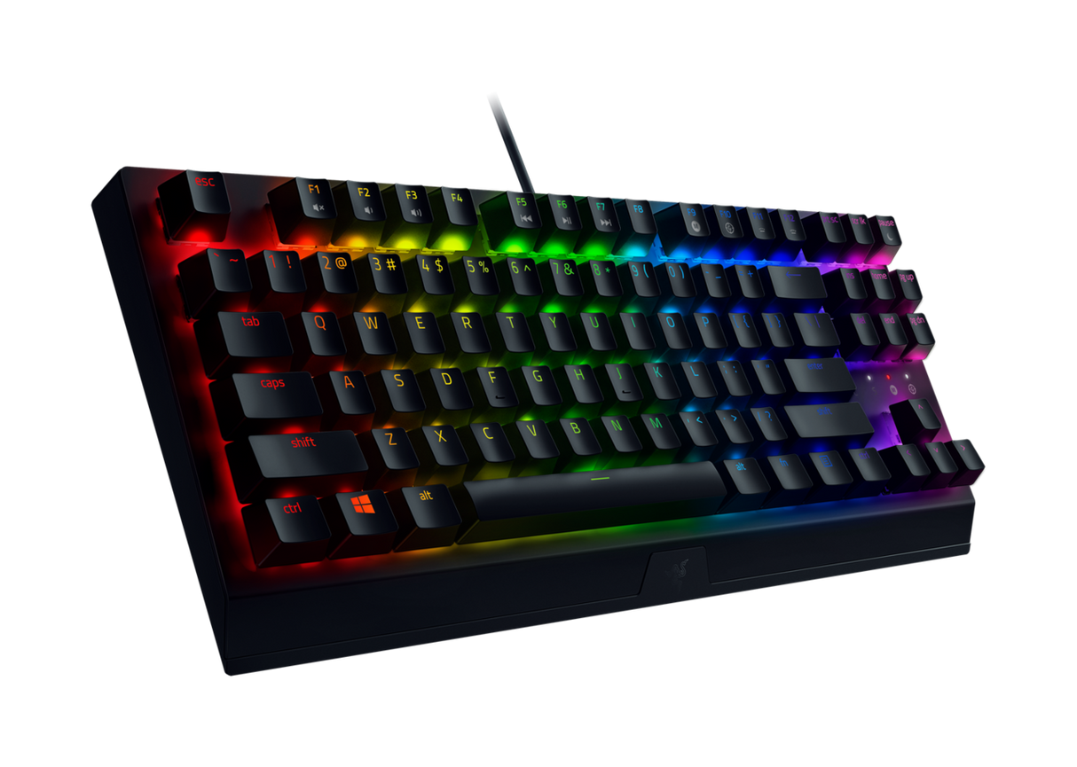 Tastatură de gaming Razer BlackWidow V3 TKL, switch-uri optice galbene, neagră