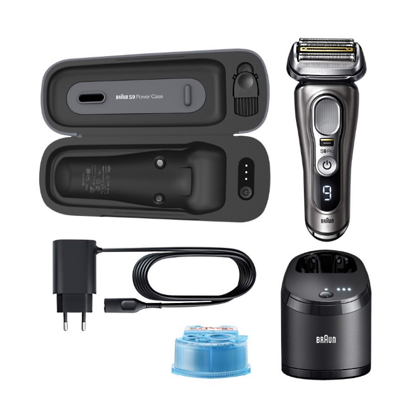 Aparat de ras, Braun, Seria 9 9475cc, Umed/Uscat, Negru