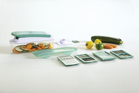 Мандолина 5five Essentiels, 10 части, Синя