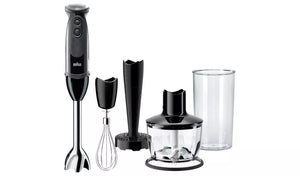 Blender Braun MultiQuick 5237, 5 accesorii, 1000W, Negru