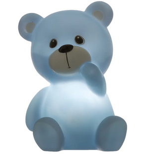 Lampă de noapte pentru copii Atmosphera, ursuleț de pluș, baterii incluse, 14 cm