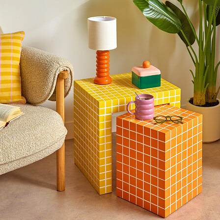 Set de măsuțe de cafea Atmosphera Betsy, asortate, 45 cm, 2 buc.