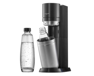 Aparat de făcut sifon SodaStream Duo Titan Standard, Oțel, fără butelie de CO₂, Negru