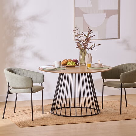 Masă de dining Atmosphera Rayo, frasin, Ø120 cm