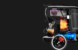 Espressor multifuncțional 4 în 1 HiBrew H1A, opțiune cafea și capsulă, 1450 w, 19 bar, negru