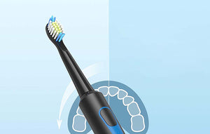 Set de periuțe de dinți cu ultrasunete FairyWill FW-E6, cu 5 accesorii, negru