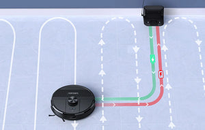Aspirator robot Lubluelu SL68, 45W, Mop, Navigație LiDAR, 2600 mAh, Negru