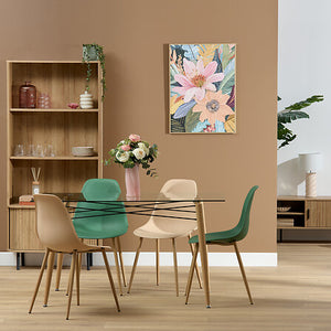 Masă de dining Atmosphera Jindo, sticlă, 140x80 cm