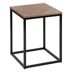 Помощна маса 5five Chevron, Метал, Черна, 40x40x50 cm