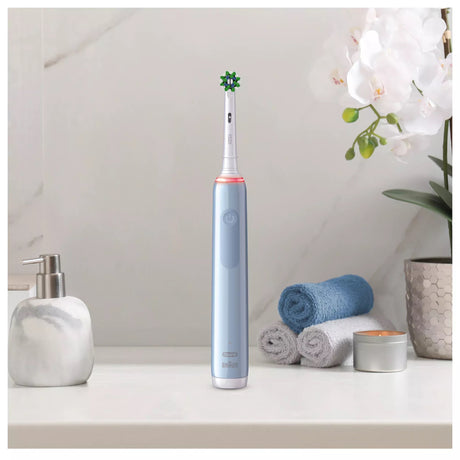 Periuță de dinți electrică Oral-B Pro 3 Cross Action 759752, Albastră 