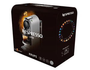 Espressor Krups Nespresso CitiZ XN740B, 19 bar, 1260W, 1 l, Argintiu