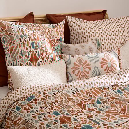 Lenjerie de pat Atmosphera Ikat, bumbac, 240x220 cm