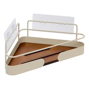 Ъглова етажерка за душ 5five Argiléo, Метал, Бежова