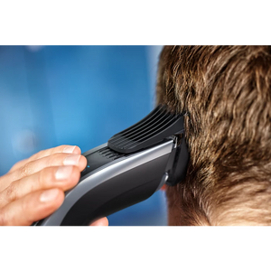 Mașină de tuns Philips HC9450/15, baterie Li-ion, 0,5-42 mm, 400 de niveluri, lame din titan, negru/argintiu