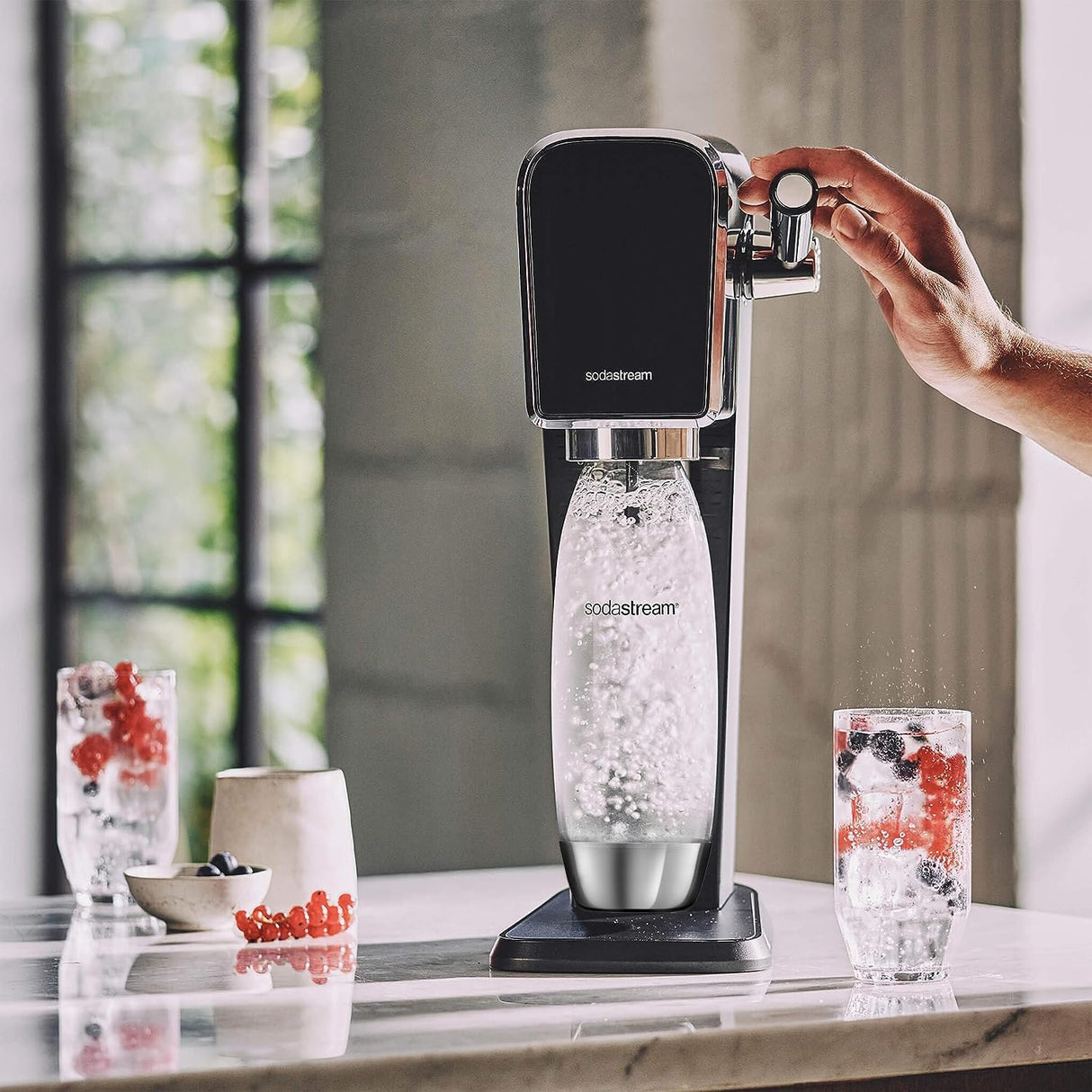 Aparat de băut suc Sodastream Art, 60l, Negru