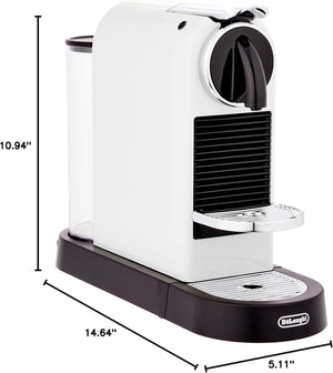 Espressor DeLonghi Nespresso CitiZ White D112EU, 19 bar, 1260 W, Alb