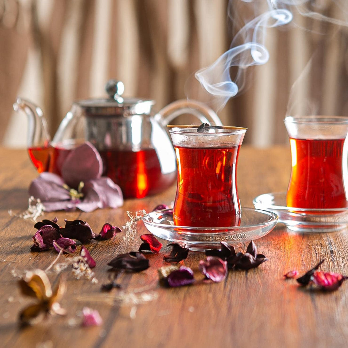 Set farfurii din sticla LAV Klasik, 10 cm, 6 buc