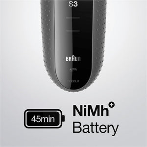 Aparat de ras Braun 3000BT Shave&amp;Style 3 în 1, aparat de tuns, 5 accesorii de bărbierit, gri