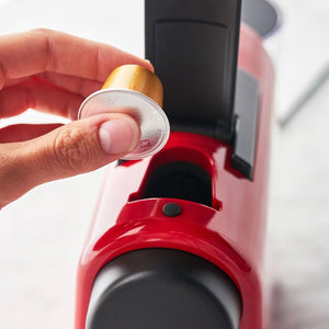 Aparat de cafea DeLonghi Nespresso Essenza Mini EN85.R, 19 bar, 1150 W, 0,6 l, Roșu