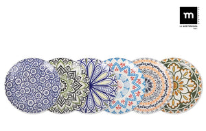 Set de farfurii de desert japoneze LA MEDITERRANEA Kait, 20 cm, porțelan, 6 buc.