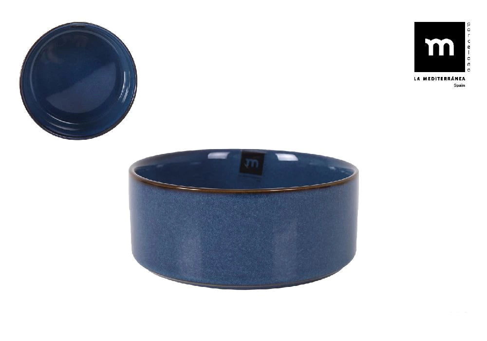 Bol LA MEDITERRANEA Chester Blue, 13x5 cm, porțelan