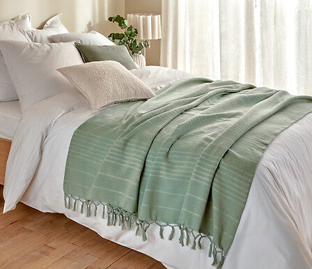 Покривало за легло atmosphera Anjali, Селадон, 160×220 cm, Памук