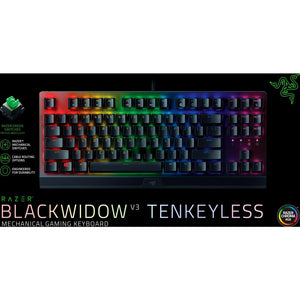 Tastatură de gaming Razer BlackWidow V3 TKL, switch-uri optice verzi, neagră