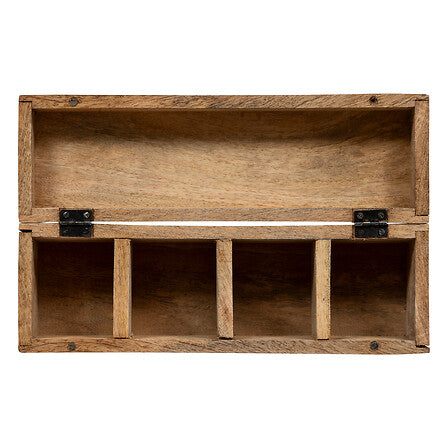 Cutie pentru depozitarea ceaiului Atmosphera Naim, 32cm, Mango