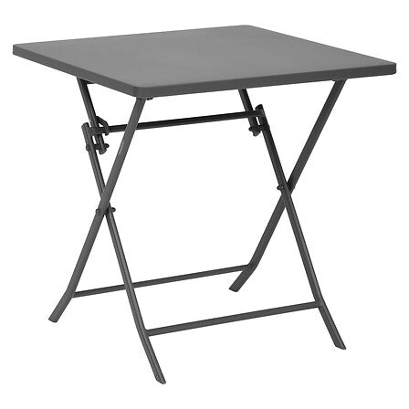 Greensboro square folding table 2 seats pewter