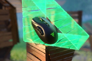 Mouse de gaming Razer Naga Pro, wireless, iluminat din spate, negru
