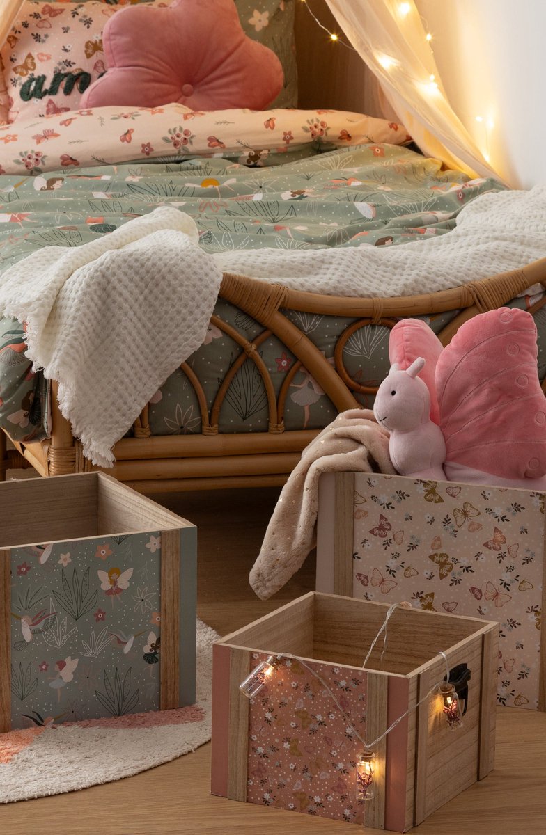 Lenjerie de pat reversibilă pentru copii Atmosphera Fairy, 140x200 cm, bumbac