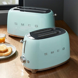 Prăjitor de pâine SMEG TSF02PGEU, 1500W 2 felii, 6 niveluri de prăjire/ Verde pastel