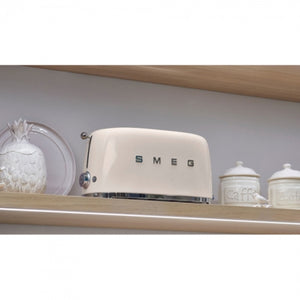 Prăjitor de pâine SMEG TSF02CREU, 1500W, 4 felii, 6 niveluri de prăjire, Cremă
