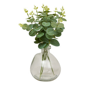 Аранжировка с евкалипт atmosphera Urice, Стъклена ваза, 35 cm, Зелена