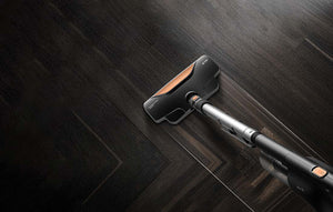 Aspirator vertical Deerma DX600, 600W, filtrare în 4 etape, 2 în 1, capacitate 0,8 l, negru