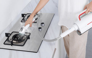 Aparat de curățat cu abur multifuncțional Deerma ZQ610, 1300W, 230ml, 105°C, cablu 4m, alb