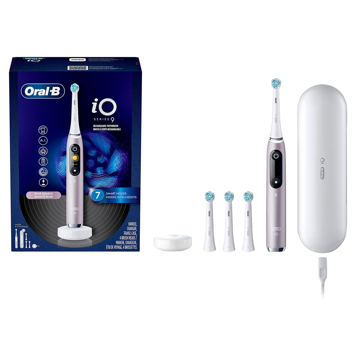 Periuță de dinți electrică Oral-B io-9 Ediție Specială, Roz