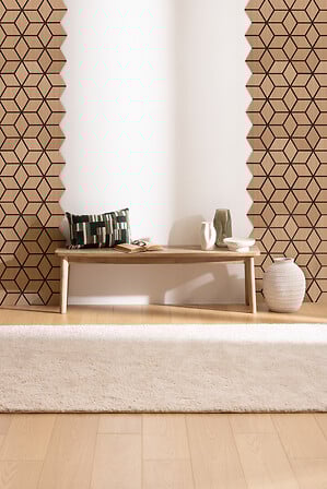 Panou decorativ Atmosphera Hexagon, 56x69 cm, MDF