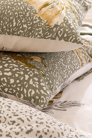 Lenjerie de pat Atmosphera Monstera, bumbac, 240x220 cm