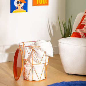 Masă laterală Atmosphera Kumi, Metal, Ø37 cm