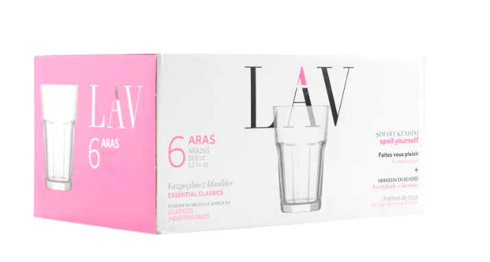 Set de pahare cocktail LAV Aras, 365 ml, 6 buc.