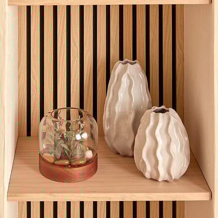 Vază Atmosphere Sandri, 17 cm, Alb, Ceramică