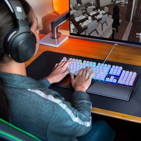 Tastatură de gaming Razer BlackWidow V3 Roblox Edition, switch-uri optice verzi