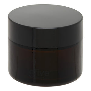 Буркан за крем 5five, Тонирано стъкло, 50 ml, Кафяв
