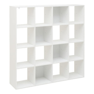 Етажерка 5five Mix'n Modul, 16 отделения, MDF, Бяла, 135.5 cm