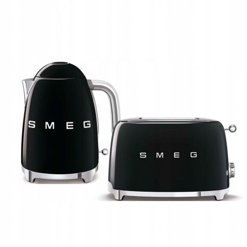 Prăjitor de pâine SMEG TSF02BLEU, 1500W, 4 felii, 6 niveluri de rumenire, Negru