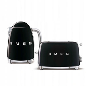 Prăjitor de pâine SMEG TSF02BLEU, 1500W, 4 felii, 6 niveluri de rumenire, Negru
