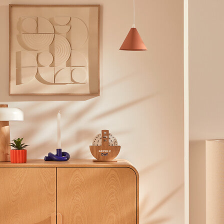 Lampă suspendată Atmosphera Conia, 17 cm, chihlimbar