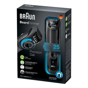 Aparat de tuns facial Braun BT5070, sistem Slide&amp;Style, 25 de setări de lungime, lavabil, negru