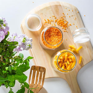 Borcan de sticlă cu capac pentru depozitare LAV Sera, 890 ml, 2 buc.